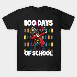 100 Days of School Dabbing Pirate T-Shirt